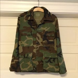 Vintage Camouflage Military Jacket